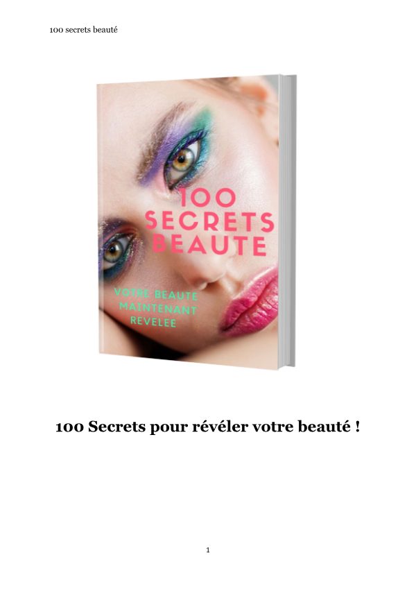100 secret pour votre beaute