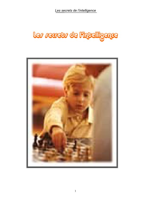 Secret d inteligence