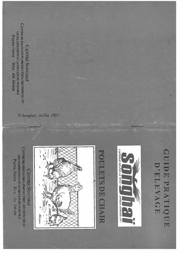 Guide d'élevage du poulet de chair
