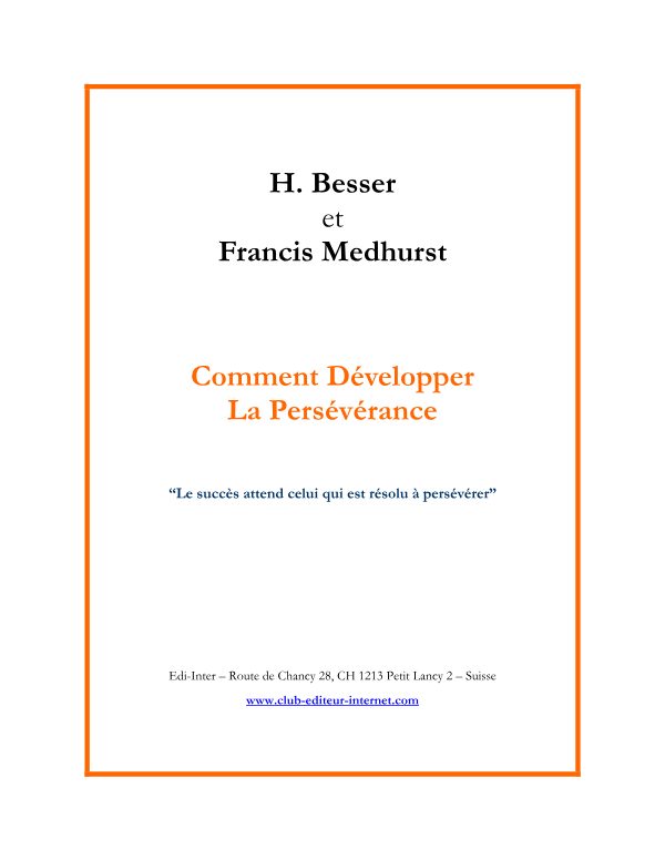 Developper sa perseverance
