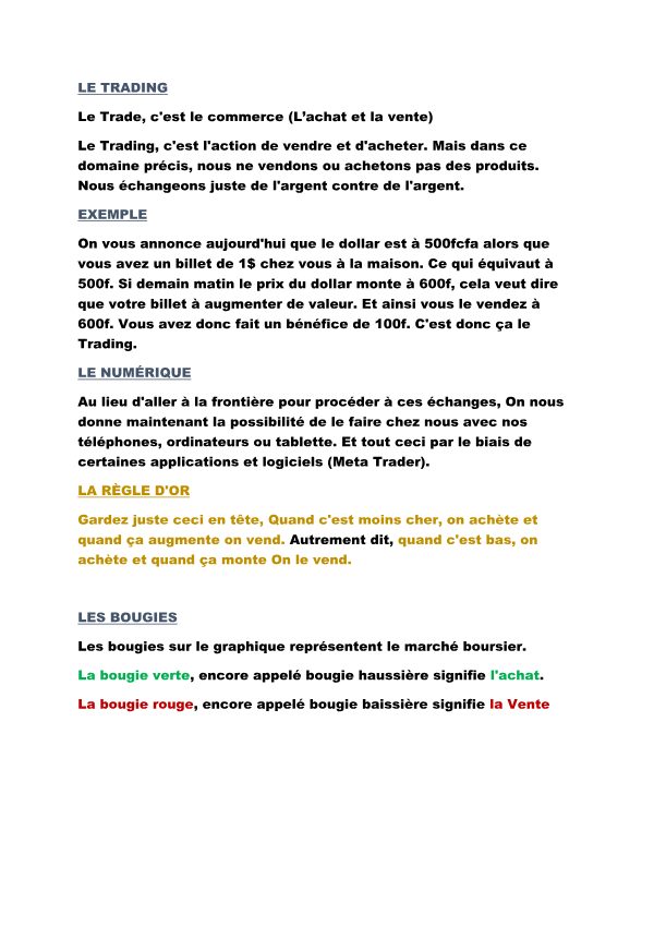 Trading en globale