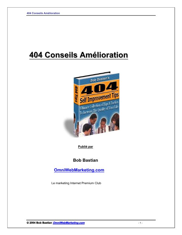 404 conseils d'économiser