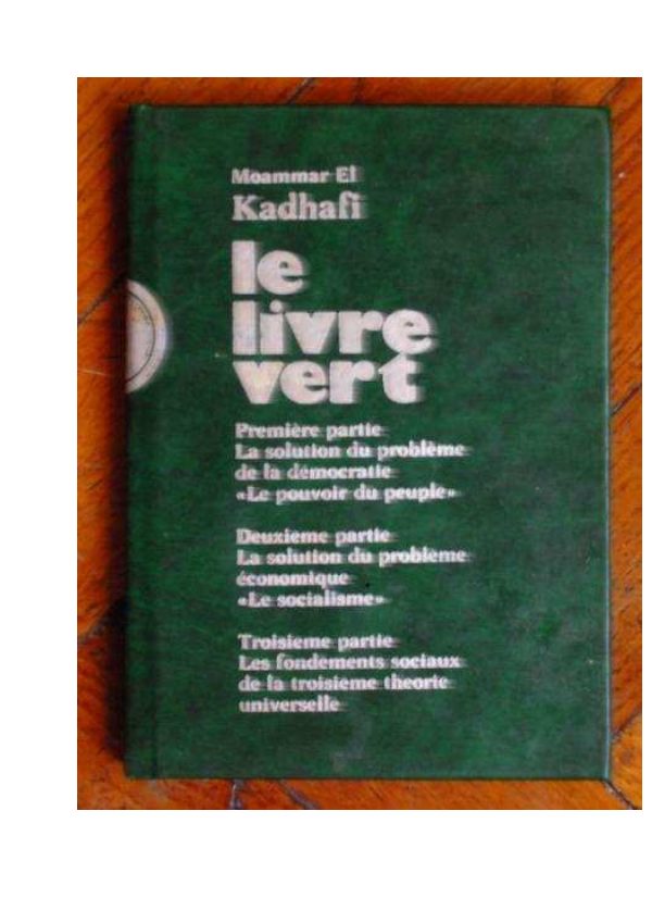Le-livre-vert-de-mouammar-kadhafi