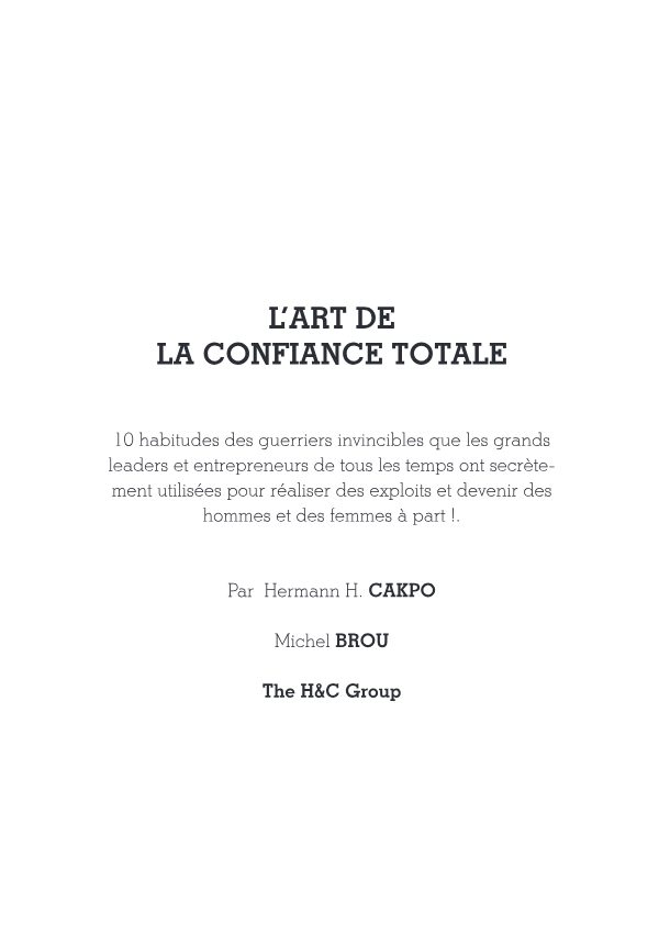 L art de la cofiance totale