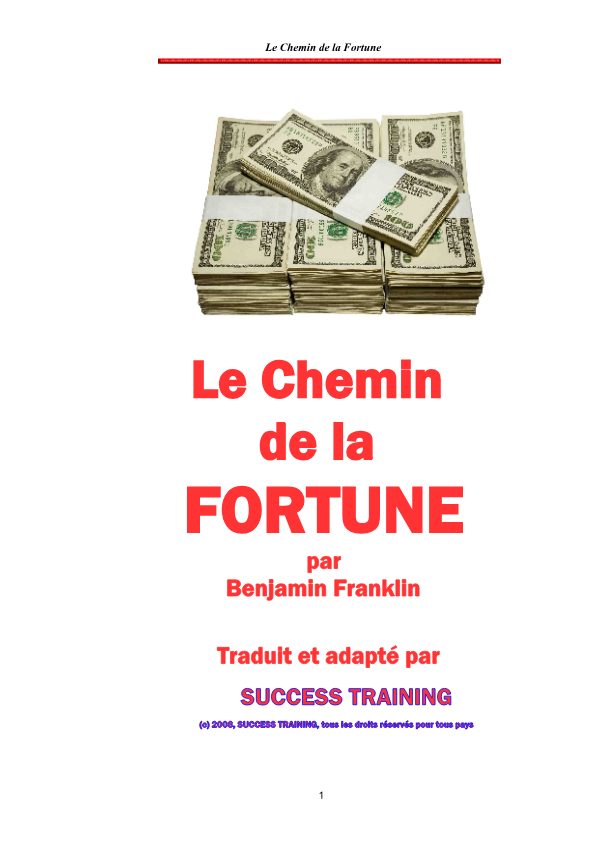 Le chemin de la fortune