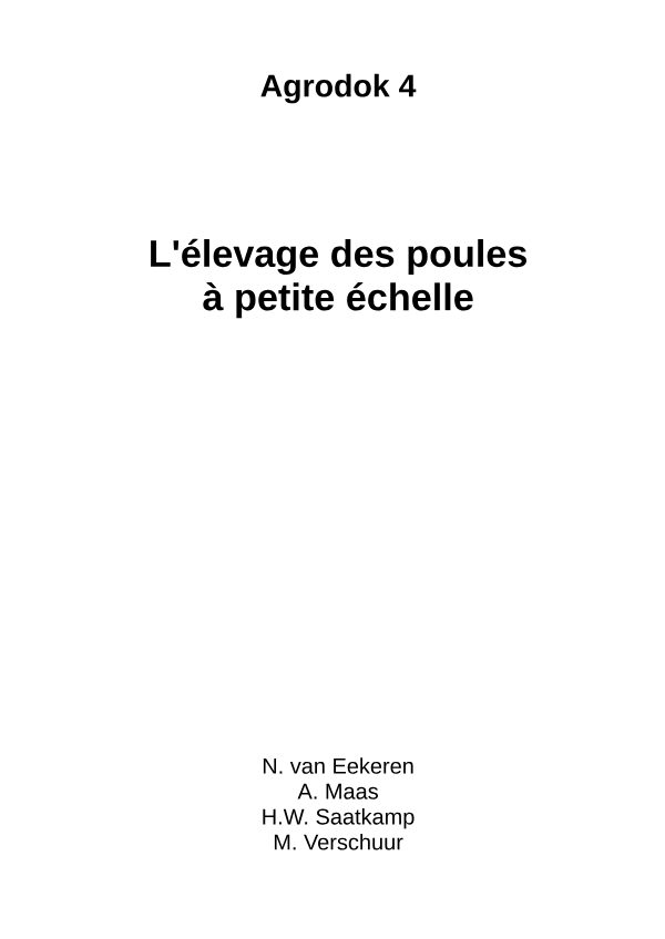 Elevage poule