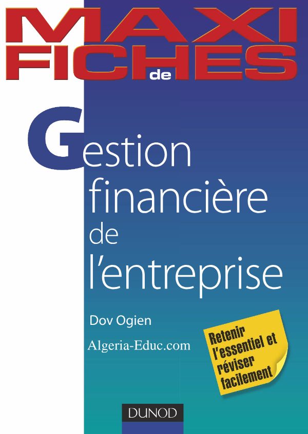 Dov Ogien - Maxi fiches de gestion financière de l'entreprise-Dunod